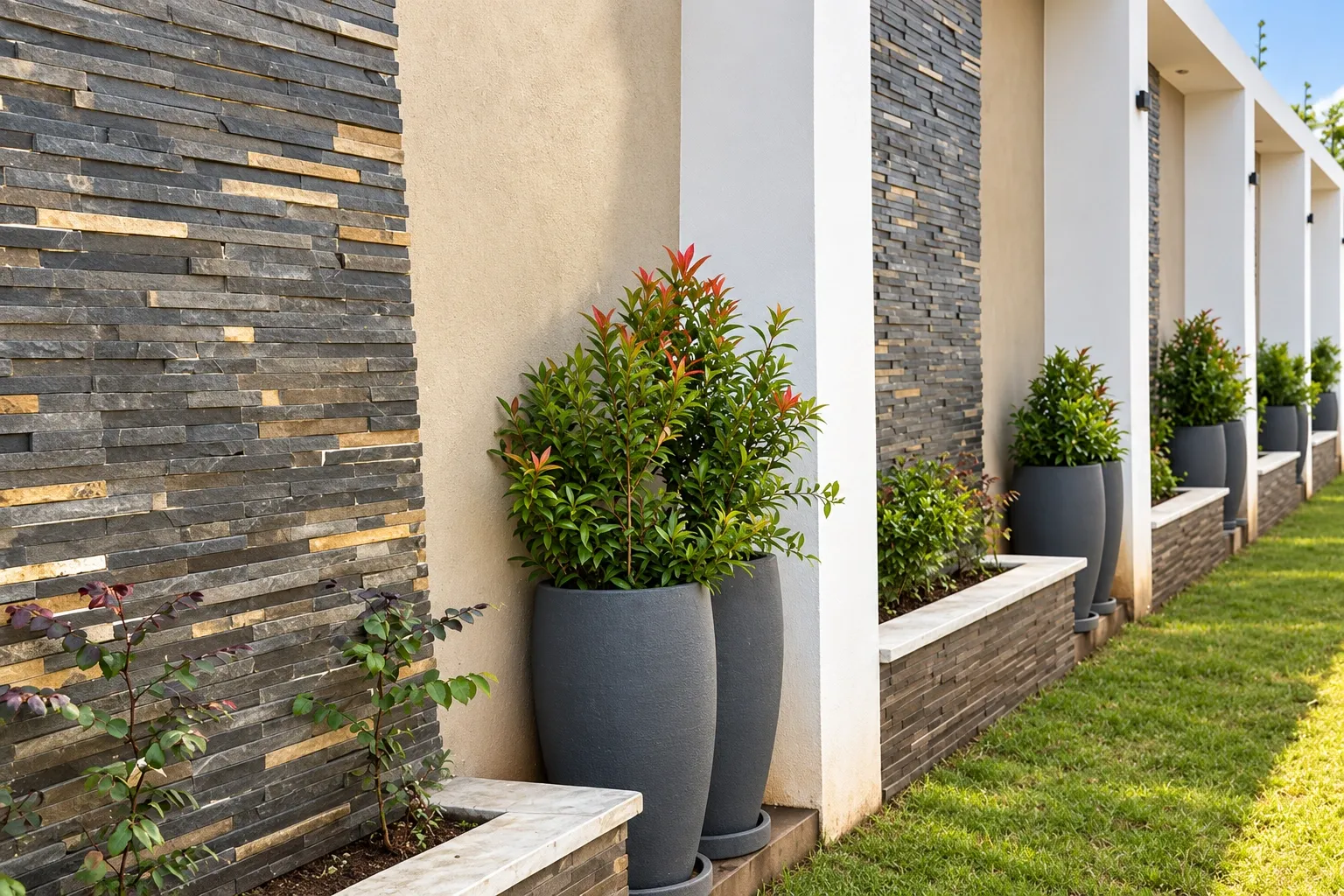 Entrance garden and signage bed, Gigiri — Gigiri, Nairobi